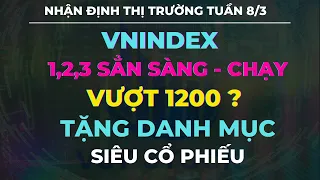 NHẬN ĐỊNH THỊ TRƯỜNG TUẦN 8/3: VNINDEX SẲN SÀNG, CHẠY VƯỢT 1200 ? - TẶNG DANH MỤC CỔ PHIẾU