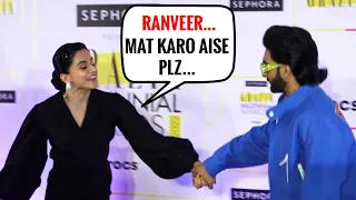 Ranveer Forces Taapsee To Do MASTI At Grazia Millennial Awards 2022 Red Carpet