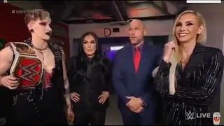 Charlotte flair and wwe officials backstage raw June 7 /2021