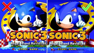 Sonic 3 Tittle Screen Mania Styled ~ Sonic 3 A.I.R. mods ~ Gameplay