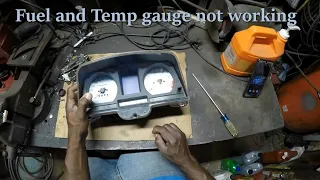 How to repair a temperature / fuel gauge on my 1998 Honda Goldwing Se. 1988-2000 Pt.3