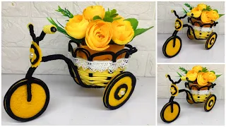 Ide Kreatif - Bicycle Flower Vase ideas | Bicycle Flower Pot | Kreasi Vas Bunga Model Sepeda