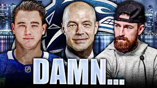 CANUCKS NEWS: FILIP HRONEK GETS PISSY AT REPORTER + PATRIK ALLVIN ADMITS HIS MISTAKE