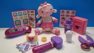 DISNEY'S DOC MCSTUFFINS MAKE ME BETTER PLAYSET WITH LAMBY TOY VIDEO REVIEW