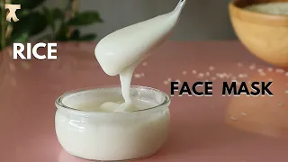 Homemade korean rice mask || Rice face mask for skin whitening