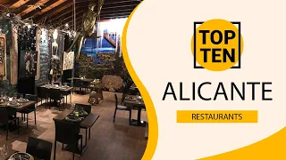 Top 10 Best Restaurants to Visit in Alicante | Spain - English