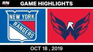 NHL Highlights | Rangers vs. Capitals – Oct. 18, 2019