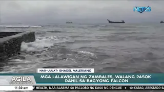 Lalawigan ng Zambales, walang pasok dahil sa Bagyong Falcon