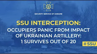 Occupiers panic from impact of Ukrainian artillery: 1 survives out of 20