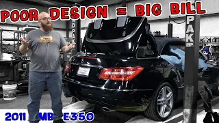 When bad design costs thousands! Not so convertible 2011 Mercedes E350 can no longer rise on demand