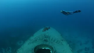 Freediving the wreck in Eilat - Red Sea