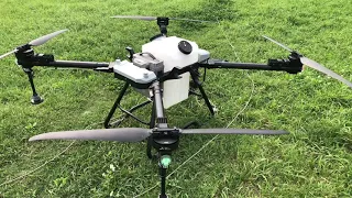 How to set on APP for the XC30 agricultural drone with 4 centrifugal nozzles