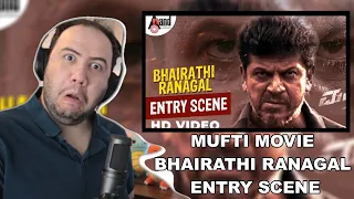 ಮುಫ್ತಿ | ಭೈರತಿ ರಣಗಲ್ | Mufti | Entry Scene Reaction |Shivanna | PRODUCER REACTS KANNADA💛❤️