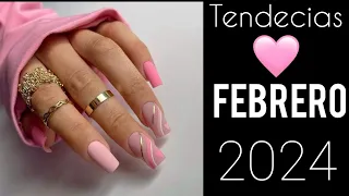 UÑAS EN TENDENCIA FEBRERO 2024 #diseñosdeuñas #uñasdemoda #acrylicnails #uñasdecoradas #uñas