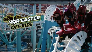 Great Nor'Easter Off-Ride Footage, Morey's Piers Vekoma SLC | Non-Copyright