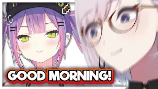 Reine and chats flabbergasted by Towa-sama MORNING VOICE !!!