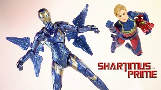 Marvel Legends Rescue Armor and Captain Marvel Infinity Saga Avengers Endgame Hasbro Figure Review