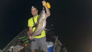 Catching BIG catfish after a severe thunderstorm