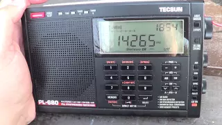 M0ZDZ amateur radio station 20 meters Tecsun PL 680