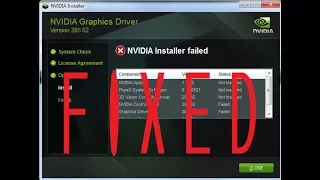 Quick Fix for NVIDIA DRIVER INSTALLATION ERRORS [2017-2018]