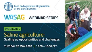 Webinar: Saline Agriculture - Scaling up Opportunities and Challenges