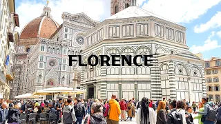 [4K]🇮🇹 Walking Tour of Florence  : The heart of Renaissance💗 Bistecca alla Fiorentina🥩🍷  Apr. 2023