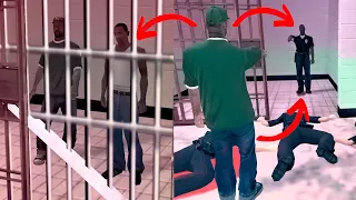 What Happens If CJ Goes To Jail With Sweet in The Mission "Green Sabre" in GTA San Andreas?