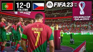 FIFA23 - Portugal vs Czech Republic (12-0) l WORLD CUP Championship Final | Laptop™ Gameplay [60]