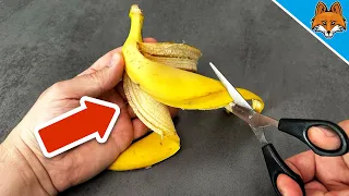 6 Tricks with Banana Peels that almost NOBODY knows💥(But EVERYONE should know)🤯