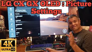 2020 LG GX CX 4K OLED : All my current video settings. SDR, HDR, Dolby Vision & Game Modes.