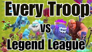 CRUSHING Legends League using ONE of EVERY Troop | Clash of Clans 2023