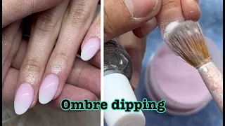 Làm dipping ombre móng ngắn | nail art | Nail tutorial | Ep.60