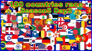 [Season5 Day2] 100 countries 39 stages marble point race | Marble Factory 2nd