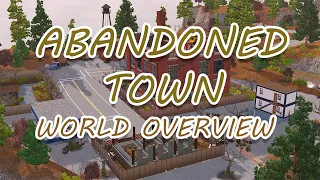SPOOKY CRIME WORLD!!  Abandoned Town The Sims 3 World Overview
