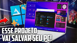 AGORA SIM! Windows Leve Para todos com Projeto Atlas OS 0.4.0 em QUALQUER PC! sem FORMATAR