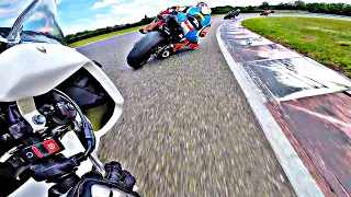 Honda CBR 600 Chasing Yamaha R6 in ADR