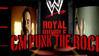 WWE Royal Rumble 2013 Matchcard - CM Punk vs The Rock WWE Championship