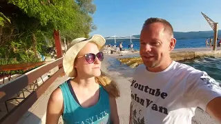 Bislang bester Freistehplatz 🌊☀️ Süd-Kroatien Richtung Albanien 🚐🌄 Elternzeitreise Nora, Mirko, Levi