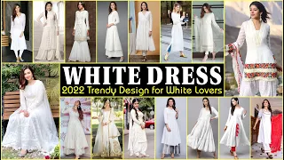 🤍 Latest White Colour Dress Design Idea |  White Colour Combination idea |