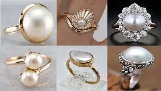 Latest Pearl Rings Designs || New Pearl Rings Collection.