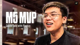 Quick Talk with FlapTzy after winning M5 (with ENG SUBS)