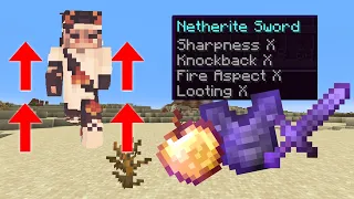 Minecraft but Jumping Gives you OP ITEMS!