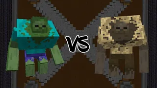 Mutant Zombie Vs. Mutant Husk | 1.16.5 Minecraft (Mob Battle)