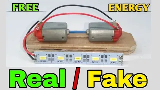 Free energy generator with two motor || how to make free energy / Real or Fake