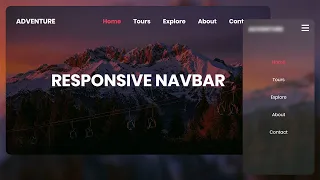 Faire une Navbar Responsive en HTML & CSS - Expliqué de A à Z avec Menu Hamburger