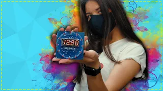 Девушка делает крутые часы и паяет паяльным феном! Платы с JLCPCB.COM