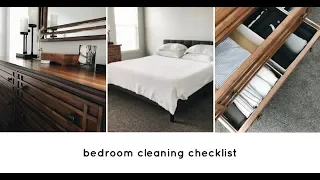 Bedroom Cleaning Checklist | Quick Bedroom Spring Clean