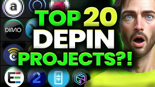 🔥TOP 20 BEST TINY AI & DEPIN CRYPTO GEMS!! - 1,000X Your PROFITS 2024?! What Is DePIN? Theta network