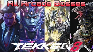 All Tekken 8 Arcade Bosses [HARD MODE] W/ Lars