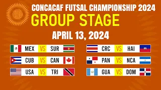 Group Stage: Matchday 1 Results | CONCACAF Futsal Championship 2024.